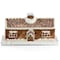 Martha Stewart 7in x 3.7in Ceramic Gingerbread House Butter Dish in Brown 140229.02 - alternate 2