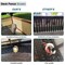 Wrightmaster 3 ft. x 12 ft. Brown Balcony Privacy Fence Screen with UV Blockage for Balcony Porch Patio Deck Yard ZR-0312BW - alternate 2