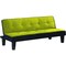 Homeroots 66" Green Fabric Sofa With Black Legs 285671 - alternate 1