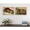 Homeroots Set Of Two Concrete Jungle Cats Framed Art Gold Picture Frame Print Wall Art, 2PK 416358 - alternate 3