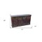 Homeroots 72in Dark Brown and Green Solid Wood Four Drawer Sideboard with Four Doors 488611 - alternate 2