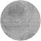 Homeroots 8' Gray Silver And Charcoal Round Abstract Washable Indoor Outdoor Area Rug 582796 - alternate 2
