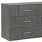Homeroots 63" Dark Grey Solid And Manufactured Wood Six Drawer Dresser 490825 - alternate 2