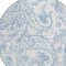Homeroots 8' Sky Blue Denim Blue And Ivory Round Paisley Washable Indoor Outdoor Area Rug 588662 - alternate 2