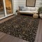 Homeroots 5' X 8' Black Brown And Red Floral Washable Indoor Outdoor Area Rug 604578 - alternate 2