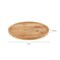 Lavish Home Lazy Susan All-Natural Round Bamboo Single-Tier Turntable 10-Inch Spinning Organizer, Natural 83-96 - alternate 3