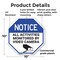 Signmission Notice All Activities Monitored by, 10 Inch X 10 Inch, Plastic Sign OC-P-10-326 - alternate 3