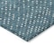 Homeroots 5' X 8' Teal Blue Gray And Ivory Polka Dot Washable Indoor Outdoor Area Rug 599089 - alternate 3