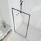 Anzzi Welle 74x34in Framed Fixed Shower Screen Door, Matte Black with 5/16in 8mm Tempered Clear Glass SD-AZ22-01MB - alternate 3
