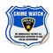 Signmission Neighborhood Crime Watch Shield Sign We, 12 inch X 12 inch, Vinyl Decal, 2PK SHI-D-2PACK-12-388 - alternate 1