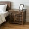 Homeroots 27" Brown Solid Wood One Drawer Nightstand 527054 - alternate 3