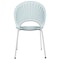 Leisuremod Opulent Modern Plastic Dining Side Chair with Chrome Metal Legs in Smoke, 4PK OC20TGR4 - alternate 3