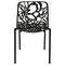 Leisuremod Modern Devon Aluminum Chair, Black, 4PK DC23BL4 - alternate 3