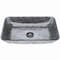 Vigo Artistic Titanium Gray Glass 18 in. L x 13 in. W x 4 in. H Rectangular Vessel Bathroom Sink VG07085 - alternate 1