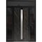 Vdomdoors Aluminum Door with Hidden Handle Hiddex 0155 Natural Noir Entry Steel Metal Modern Painted W12+36+1 HIDDEX0155EXD-NOIR-W12+36+12xH80+12-RH-I - alternate 1