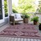 Homeroots 8' X 10' Eggplant And Ivory Southwestern Washable Indoor Outdoor Area Rug 593669 - alternate 2
