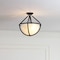 Vidalite Voyager 2-Light Matte Black Ceiling Light Fixture With Rope Detailing & Smoked Glass Shade CE1013093 - alternate 4