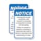 Signmission Entering This Facility Constitutes Valid Consent T, 18'' X 24'' 2 Signs, Heavy Gauge Aluminum, 2PK A-1824-2PACK-25211 - alternate 1