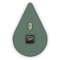 Leisuremod Manchester Modern Rain Drop Design Silent Non-Ticking Wall Clock, Ocean Green MCLT14OG - alternate 2