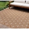 Homeroots 8' X 10' Copper Geometric Indoor Outdoor Area Rug 573070 - alternate 1