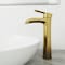 Vigo Niko Single Handle Single-Hole Bathroom Vessel Faucet in Matte Brushed Gold VG03024MG - alternate 4