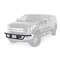 Warn Bumper Push Bar Trans4mer Gen III Powder Coated; Black; Steel; 2 In Diameter; Without Wrap Around 103508 - alternate 1