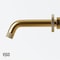 Vigo Cass Two Handle Wall Mount Bathroom Faucet in Matte Brushed Gold VG05007MG - alternate 2