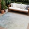 Homeroots 8' X 10' Navy Blue And Denim Blue Ombre Washable Indoor Outdoor Area Rug 577911 - alternate 1