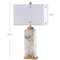 Jonathan Y Elizabeth 27.5" Contemporary Coastal Rectangular Alabaster LED Table Lamp w/Nightlight Base, White/Go JYL6201A - alternate 4
