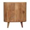 Homeroots 26in Oak Solid Wood Oval Accent Cabinet With Three Drawers 654262 - alternate 3