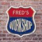 Signmission Fred's Workshop, 6 Inch X 6 Inch, Plastic Sign SHI-P-6-489-FRED - alternate 3