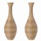 Uniquewise Set of 2 38-inch Tall Artificial Rattan Floor Vase in Elegant Beige - Statement Piece for QI003823.2 - alternate 1