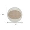 Homeroots 8' Ivory And Brown Round Striped Washable Indoor Outdoor Area Rug 597171 - alternate 4