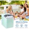 Healsmart Simple Deluxe Countertop Ice Maker Machine Self-Cleaning with Scoop, Fast Making 9 Ice Cubes in 6 M 3A88HKICEM26GRNV2 - alternate 5
