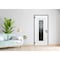 Vdomdoors Steel Door Ballucio 6044 Gray Graphite Stainless Inserts Single Modern Painted-W36xH80-Right Inswin BALLUCIO6044EXD-GRE-W36xH80-RH-I - alternate 2