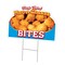 Signmission Mac N Cheese Bites Die Cut Yard & Stake plastic coroplast window, 1824-Mac N Cheese Bites C-DC-1824-DS-Mac N Cheese Bites19 - alternate 1