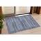 Homeroots 3' X 5' Blue And Charcoal Striped Washable Indoor Outdoor Area Rug 631485 - alternate 1