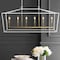 Jonathan Y Pagoda 49" 6-Light Classic Traditional Metal Linear Cage Lantern LED Pendant, White/Brass Gold JYL7439E - alternate 3