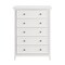 Homeroots 32" White Wood Accent Cabinet With Five Drawers 716329 - alternate 1