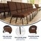 Flash Furniture Brown Fabric Church Chair, PK4 4-FD-CH02185-GV-10355-GG - alternate 2