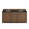 James Martin Vanities Bristol 72" Double Vanity, Saddle Brown, w/ 3 CM Phantome Eclos Top 157-V72-SBR-3PHT - alternate 1