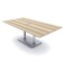 Skutchi Designs Rectangle Conference Table With Power Unit, 48 in W, 84 in L, Brown HAR-REC-48X84-DOU-K525-ESIL - alternate 1