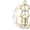 Jonathan Y Bee 13.5" 3-Light Modern Bohemian Iron/Glass LED Pendant, Brass Gold/Clear JYL9925A - alternate 3