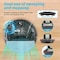 Simple Deluxe Robot Vacuum and Mop Combo, 4000pa Automatic Vacuum Cleaner Robot with Watertank and Dustbin, Self- HI16VACUROBOTB01 - alternate 2