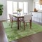 Homeroots 3' X 5' Green And Ivory Abstract Washable Indoor Outdoor Area Rug 602701 - alternate 2