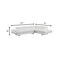Homeroots Gray Leather L Shaped Two Piece Corner Sectional 366220 - alternate 3