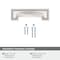 Amerock Appoint 3 inch or 3-3/4 inch 76mm or 96mm Center-to-Center Polished Nickel Cabinet Cup Pull BP36762PN - alternate 2