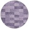 Homeroots 8' Purple And Lavender Round Geometric Washable Indoor Outdoor Area Rug 604889 - alternate 4