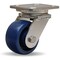 Hamilton Plate Caster, Swivel, Poly, 4 in., 750 lb., Blu S-WHS-4UYSB - alternate 1