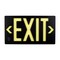 Brady Plastic Photoluminescent Exit Sign 8.75in H x 15.5in W Single-sided White on Black 1149962 - alternate 1